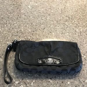 Coach large wristlet.